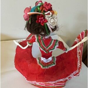 Paper mache día de los muertos display doll